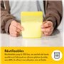 Medela 5x sachets de conservations réutilisables pour lait maternel, avec large ouverture et double fermeture à glissière, convi