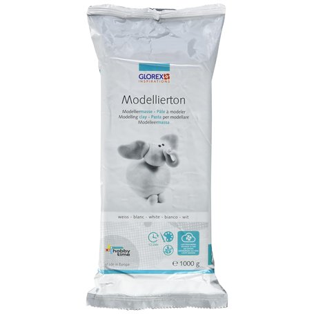 Glorex 61780712 Argile à Modeler 1000 g Ton
