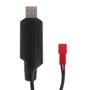 YIBOZI Pour jouet RC 6,4 V 2P 7,4 V 3P Chargeur de batterie Liion Prise télécommande Prise positive USB Chargeur Câble de charge