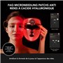 FAQ 202 Masque anti-âge intelligent NIR + 7 LED Appareil anti rides visage + Pansement anti-rides à l'acide hyaluronique à micro