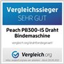 Peach PB300-15A Relieuse à fil | Ferme-reliure à fil personnel DIN-A4 | Relie 60 côtés | Comprend 34 peignes de reliure de 8 mm