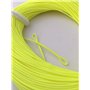 BestCity Ligne flottante haute qualité WF7/8 pour pêche à la mouche avec 2 boucles soudées Jaune fluo