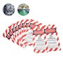 Étiquette de verrouillage, étiquette de danger avant/arrière étiquette de sécurité étiquette de verrouillage 10PCS PVC pour les 
