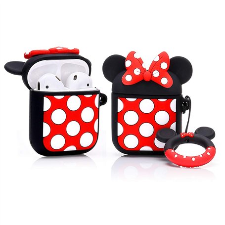YIGEYI Airpods Étui en Silicone Compatible avec Les Airpods 1 et 2 Case Couverture de Dessin Animé 3D Mignon Drôle [Série Légère