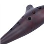 12 trous Alto C Ocarina, Belle Dolomite Ocarina portable pour débutant pour les jeux à l'extérieur