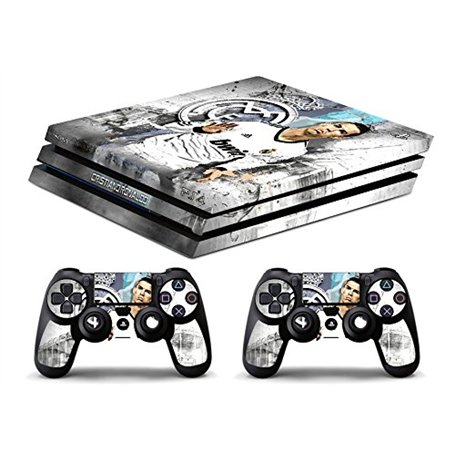 Skin Compatibilité pour PS4 Pro - Cristiano Ronaldo - Limited Edition Decal étuis de Protection pour faceplates Bundle