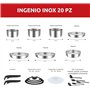 batterie de casseroles avec 3