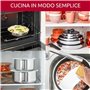 Lagostina Ingenio Inox Lot de 20 casseroles et poêles en acier inoxydable, convient à l'induction, batterie de casseroles avec 3