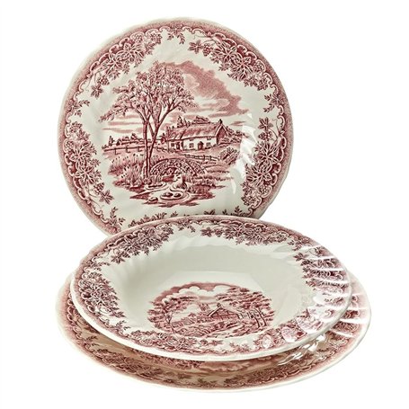 Churchill Service de faïence 18 pièces à décor brookpin