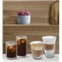 De'Longhi Cold Brew DLSC325 Lot de 2 verres isothermes à double paroi Passe au lave-vaisselle Capacité 300 ml Idéal pour les boi