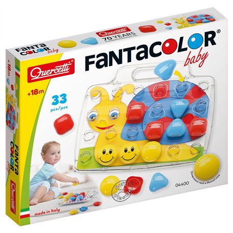 Quercetti - 4400 Fantacolor Baby Basic - Mosaïques pour Le Premier âge