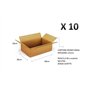 10 boîtes de carton 40 x 30 x 10 cm – Emballage Carton Mono Onda pour expéditions/entrepot/Déménagement Boîte neutre