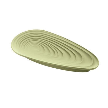 Guzzini Repose-cuillère Tierra « Keep Clean » Vert algue - Eco-Kitchen - Plastique - 25 x 12