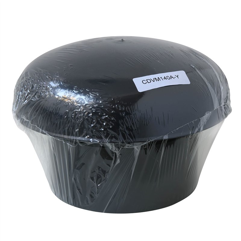 FIRST PLAST CDVM140A-Y CDVM140A Chapeau de Ventilation Tête Esalateur avec Filet Ardoise Diamètre intérieur 140 mm