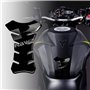 4R Quattroerre.it 18087 Protection Réservoir Autocollant 3D Moto Kawasaki, Noir