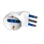 Adaptateur réducteur d'angle fiche 16A prise trivalente 10 16A + Schuko peu encombrant