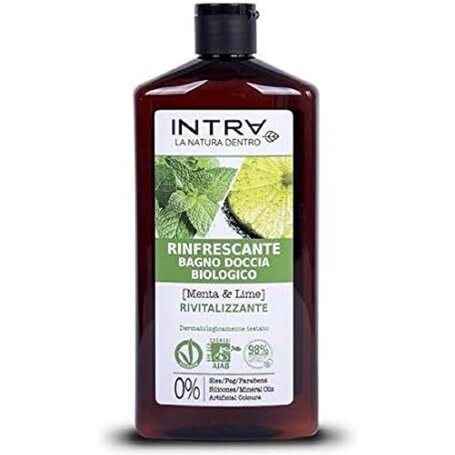 Intrà Menthe et Lime bain douche Biologique rafraîchissant - 400 ml