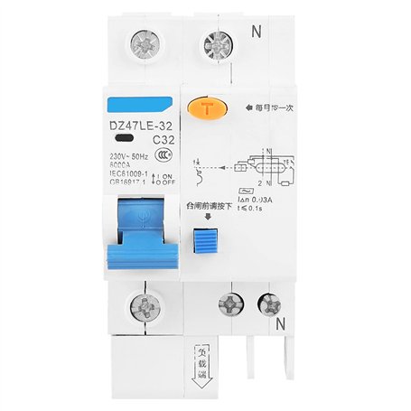 DZ47LE-32 RCCB Disjoncteur Différentiel 30mA 32A 230V