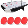 Denkerm Poussoirs de Hockey à air, rondelles de Hockey à Air durables S/ML légères, pour Salle de Jeux pour Tables de Jeux Jeux 