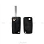 1neiSmartech Coque Coque de clé télécommande 4 Touches de Rechange Compatible pour Voiture Peugeot 807 1007 et Autres modèles cl