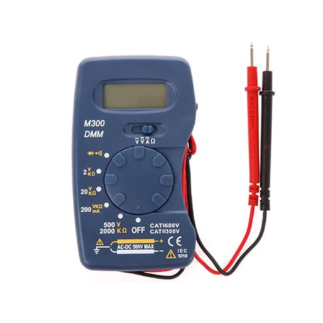 A2ZWORLD Mini Multimètre Numérique de Poche M300