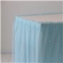 Orkidea Party - Jupe de table avec tulle - Fabriquée en Italie - Dimensions : 74 x 420 cm (bleu)