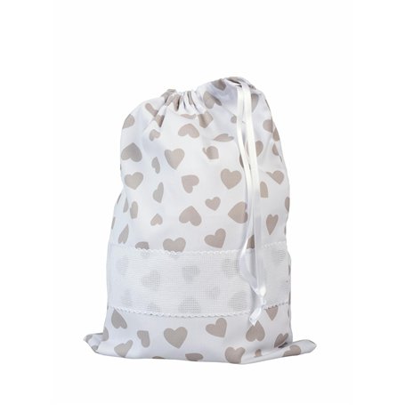 Filet - Sac Porte-Layette à Broder avec Fermeture par Coulisse