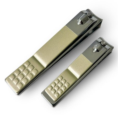 Set Coupe Ongle Professionnel 2 Pièces – LAC FOR YOU: Coupe-Ongles Ergonomiques en Acier Inoxydable pour Mains et Pieds