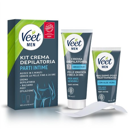 Men Kit d'épilation intime pour peaux sensibles