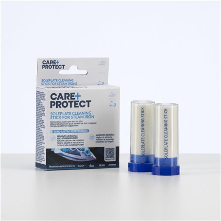 CARE+PROTECT Batonnet Nettoyants pour Fer à Repasser – Élimine Calcaire & Taches Incrustées – Format Stick Pratique – Compatible