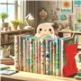 IPEA Serre Livres pour Enfants – Fabriqué en Italie – 2 pièces – Design Renard – Ferme Livres décoratifs en métal pour Chambre,