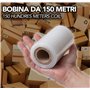 IPEA Film étirable Transparent pour Emballage – 150 mètres x 12 cm – Fabriqué en Italie – Rouleau Film Extensible de protection,