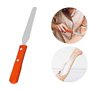 Spatule pour étaler la cire dépilatoire en métal et bois - Longueur 18,5 cm