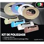 Lux Metal - Kit 4 Disques de Polissage de 200 mm et 4 Pâtes Abrasives de 350 gr - Parfaits pour polir des métaux tels que l'alum