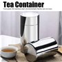 Boîte à Thé Ronde en Metal, Boîte à Thé pour Thé en Vrac en Acier Inoxydable Boîte à Café avec Couvercles Intérieurs, Bidons de 