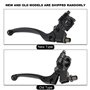 Levier d'embrayage de Frein Pliant avec perchoir pour - Dirt Pit Bike kit Levier d'embrayage et Levier de Frein de Moto+Levier E