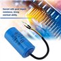 Condensateur CD60 Run avec fil conducteur 250V AC 150uF 50/60Hz pour compresseur d'air de moteur, bleu