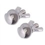 Ensemble de Vis en Métal, 2pcs Portable Kit d'Assortiment de Vis à Machine Vis de Plongée Boulons à Papillon Écrous à Oreilles K