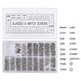 Malayas@ Kit de Réparation pour Montres Lunettes de Soleil Monocles Boîte à Outils 1000pcs Vis en Acier Inoxydable avec Tournevi