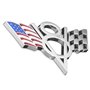 C-FUNN Métal V8 Drapeau Américain Moto Décoration Autocollants Voiture Emblème Badge Stickers