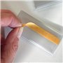 Lot de 100 Porte-Étiquettes Autocollants Transparents 30 mm x 70 mm - Porte-Prix Adhésifs Individuels - Étiquettes pour Affiches