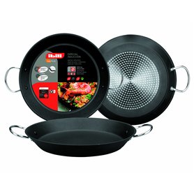 Ibili 402134 Plat à paella en fonte d'aluminium Induplus 34 cm (Pour 6 personnes)