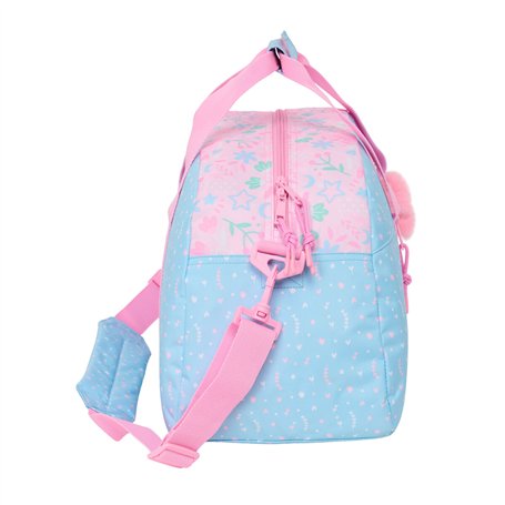 Sac de sport BlackFit8 Smile Rose Bleu clair 50 x 26 x 20 cm