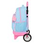 Cartable à roulettes BlackFit8 Smile Bleu Rose 33 x 45 x 22 cm