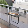 Table de Balcon Pliante 60X40cm