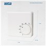 COATI - Thermostat MÉCANIQUE pour CHAUDIÈRE ET Chauffage ANALOGIQUE avec Installation À 2 Fils 10A 250V Blanc Coati