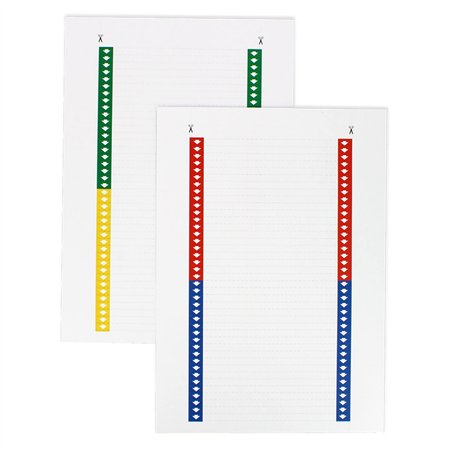 Grafoplás 16800 Lot de 400 bandes latérales de 140 mm pour viseur de dossier suspendu