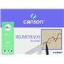 Canson Guarro Canson 200402863 Cahier 50 feuilles papier millimétré A3 90 g