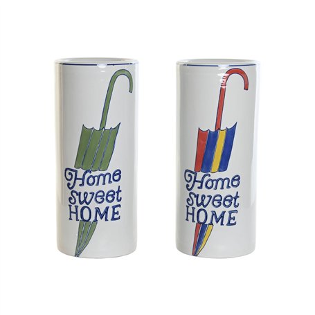 porte-parapluie DKD Home Decor Multicouleur Urbaine 19 x 19 x 44 cm 19 x 19 x 45 cm (2 Unités)