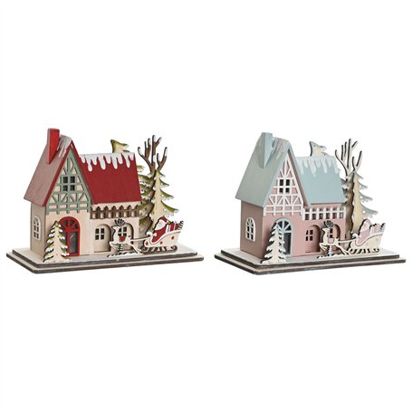 Décorations de Noël DKD Home Decor Rouge Rose clair 23